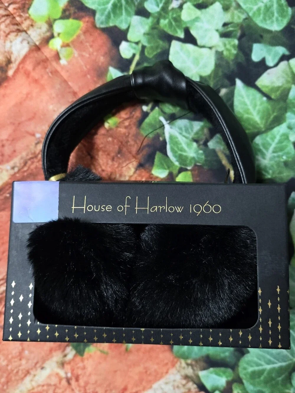 House Of Harlow 1960 Faux Fur Ear Muffs With Adjustable Knotted Vegan Headband